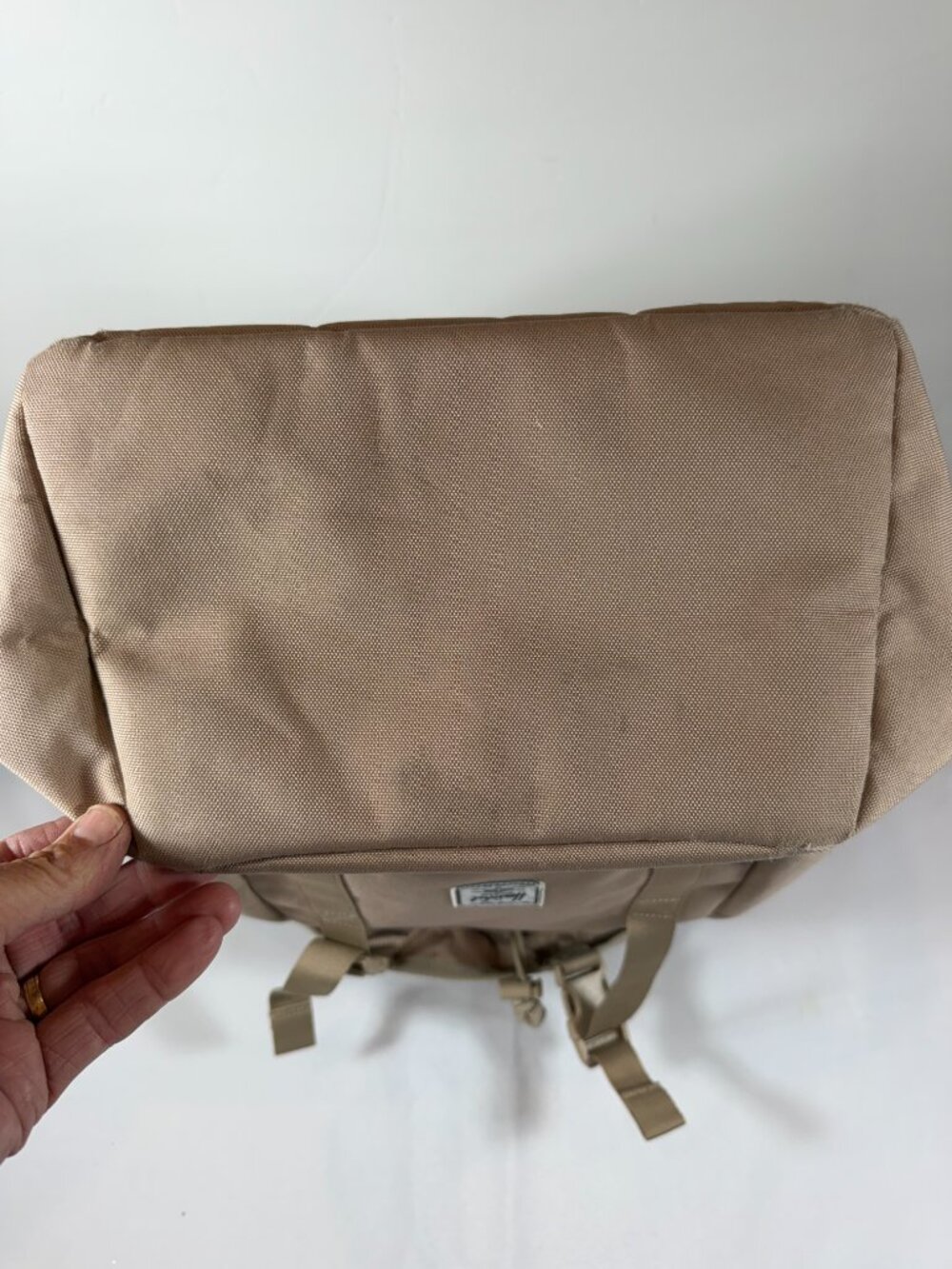 Herschel Iona Backpack, Light Taupe EUC - Picture 5 of 15